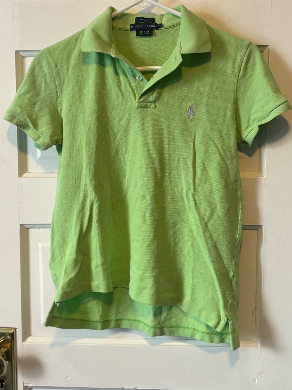 Ralph Lauren Lime Green Classic Fit Polo Shirt